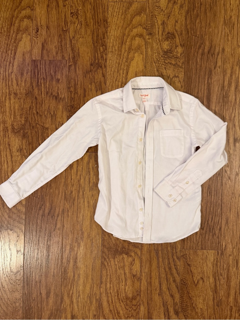 Cat & Jack White Long-Sleeve Button-Down Shirt for Kids